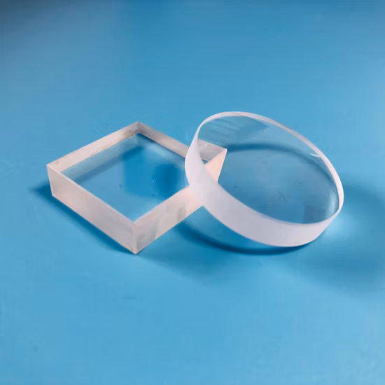 Monocristallin (monocristal) IR CaF2 Baf2 Mgf2 Lif optique verre plat fenêtres lentille feuille Cube pour système IR