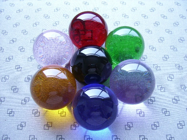 K9 Clear Crystal Ball Glass Transparent Crystal Sphere Slot Hole