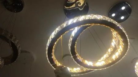 Lampe moderne salon lustre en cristal lumière pendentif pour la décoration de l'éclairage de la maison