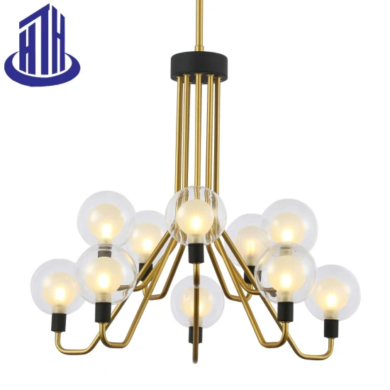 LED chambre moderne luxe nouveau cristal or lustre pendentif lumière